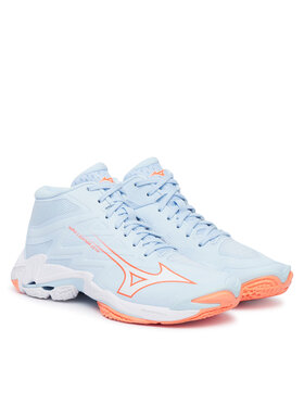 Mizuno Mizuno Čevlji za športe v zaprtih prostorih Wave Lightning Elite Mid V1GC2605 Svetlo modra