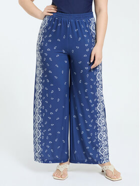 Fiorella Rubino Fiorella Rubino Pantaloni di tessuto P028L102427N0S1 Blu Regular Fit