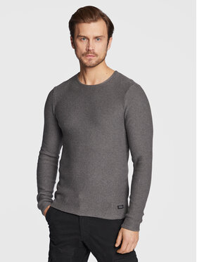 Blend Blend Sweter 20714628 Szary Regular Fit