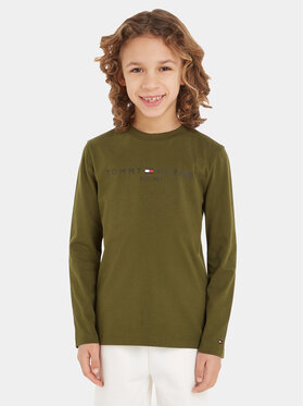Tommy Hilfiger Tommy Hilfiger Majica Essential KS0KS00202 Zelena Regular Fit