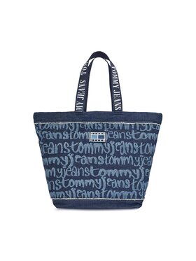 Tommy Jeans Tommy Jeans Kabelka Tjw Heritage Tote Denim AW0AW14973 Modrá