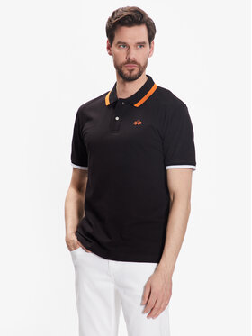 La Martina La Martina Polokošile VMP006 PK001 Černá Slim Fit
