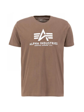 Alpha Industries Alpha Industries Tričko AI.100501-183-M Hnedá Basic Fit
