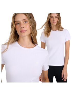 4F 4F Tričko 4FWMM00TTSHF2255-10S Biela Slim Fit