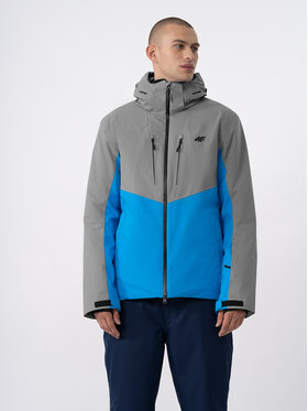 4F 4F Lyžařská bunda 4FAW23TTJAM284 Šedá Regular Fit