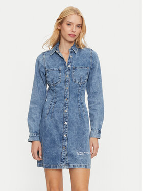 Karl Lagerfeld Jeans Karl Lagerfeld Jeans Džinsinė suknelė 246J1302 Mėlyna Regular Fit