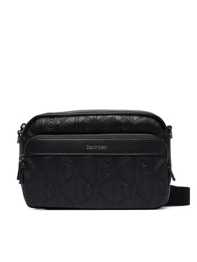Calvin Klein Calvin Klein Maža rankinė Emblem Aop Deboss Camera Bag LV04D3563G Juoda