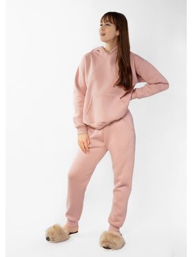DKaren Sport DKaren Sport Komplet bluza i spodnie materiałowe Randi Różowy Classic Fit