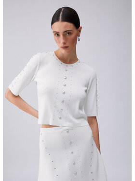 Liu Jo Liu Jo Maglione WA6092MS55N10701 Bianco Regular Fit