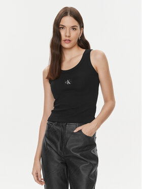 Calvin Klein Jeans Calvin Klein Jeans Top J20J222566 Črna Slim Fit