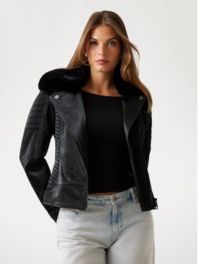 Guess Guess Μπουφάν μεταβατικό 178811 Μαύρο Classic Fit
