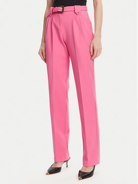 Versace Jeans Couture Versace Jeans Couture Szövet nadrág 78HAA111 Rózsaszín Straight Fit