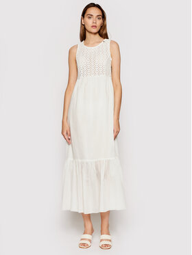Rinascimento Rinascimento Лятна рокля CFC0103535003 Бял Regular Fit