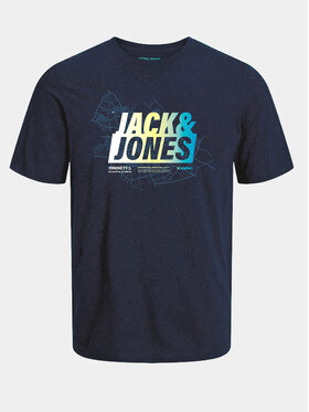 Jack&Jones Majica Map 12257908 Mornarsko Modra Regular Fit