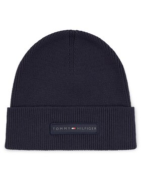 Tommy Hilfiger Tommy Hilfiger Шапка Th Skyline Beanie AM0AM11495 Тъмносин