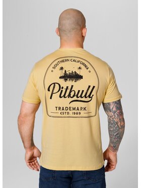 PITBULL PITBULL T-Shirt Koszulka Żółty Regular Fit
