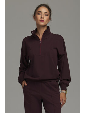 NIFE NIFE Bluza BL15 Fioletowy Relaxed Fit