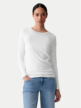 Gap Gap Bluzka 540609-04 Biały Slim Fit