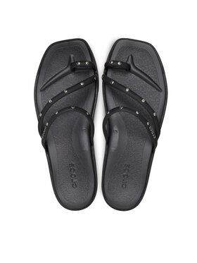 Crocs Crocs Джапанки Miami Studded Toe Loop Sandal 211447 Черен