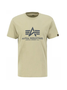 Alpha Industries Alpha Industries T-Shirt AI.100501-82 Khaki Basic Fit