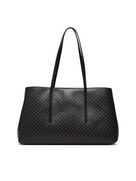 Calvin Klein Calvin Klein Torbica Emblem Aop Medium Work Tote LV04F3786G Crna