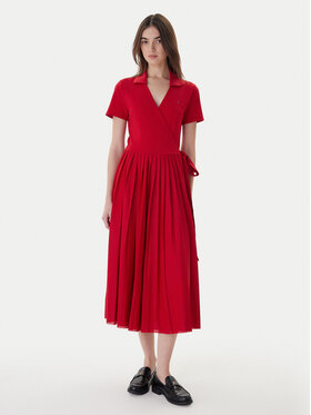 Tommy Hilfiger Tommy Hilfiger Kleid für den Alltag 1985 WW0WW45733 Rot Regular Fit