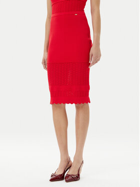 Gaudi Gaudi Ceruzaszoknya 511FD73005 Piros Slim Fit