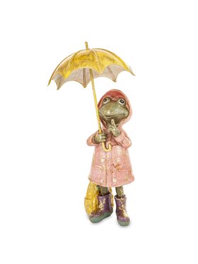 MIAhome MIAhome Figurka żabka pod parasolem ANITA Różowy