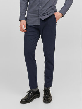 Jack&Jones Jack&Jones Chino nohavice Marco 12237523 Tmavomodrá Slim Fit