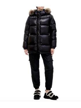 Woolrich Woolrich Kurtka damska 805F3085BLA Czarny Comfort Fit