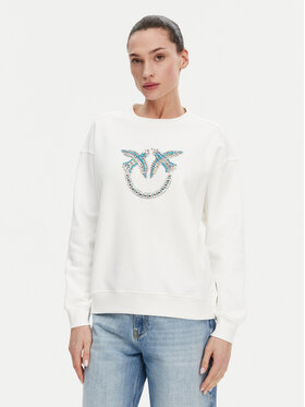 PINKO PINKO Μπλούζα Nelly 100534 A2G8 Λευκό Regular Fit