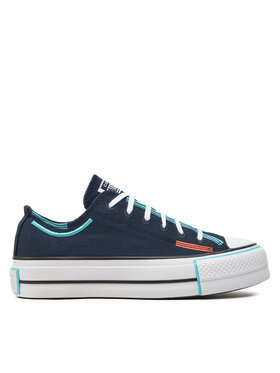 Converse Converse Plátenky Chuck Taylor All Star Lift Platform Color Pop Ox A07597C Čierna