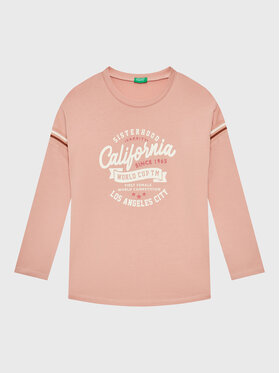 United Colors Of Benetton United Colors Of Benetton Majica 3VR5C108Q Ružičasta Regular Fit