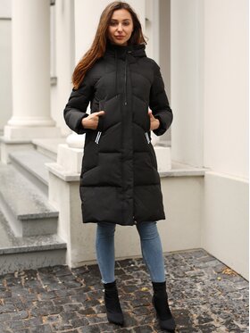 Perso Perso Kurtka damska BLH919066FX Czarny Regular Fit