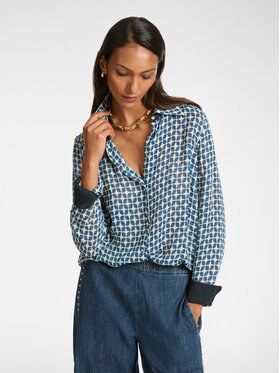 Elena Mirò Elena Mirò Camicia 5164P000228N003 Blu Regular Fit