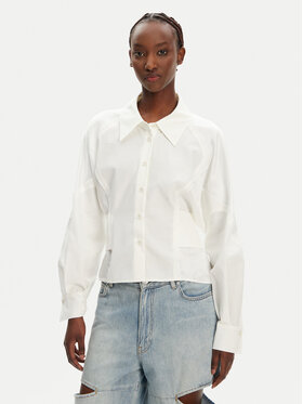 PINKO PINKO Camicia Controvento 104594 A2BT Bianco Relaxed Fit