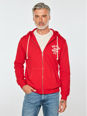 BIG STAR BIG STAR Bluza ERWIN Czerwony Basic Fit