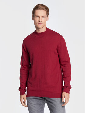 Wrangler Wrangler Sveter W8D12PXRO 112321350 Bordová Regular Fit