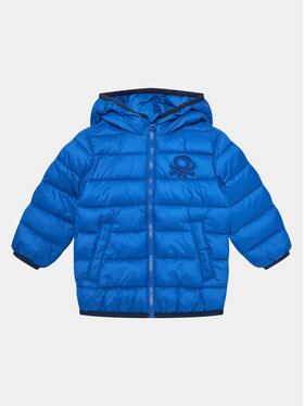 United Colors Of Benetton United Colors Of Benetton Pūkinė striukė 2TWDGN016 Mėlyna Regular Fit