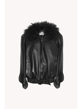 EPUZER Epuzer Giacca di pelle Bomber leather Nero Standard Fit