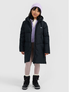 4F 4F Płaszcz zimowy OUTERWEAR Czarny Regular Fit