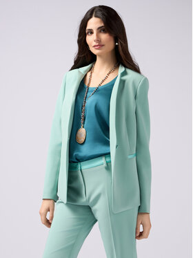 Oltre Oltre Giacca outdoor Q771R004539N015 Turchese Regular Fit