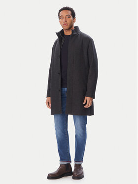 Jack & Jones Jack & Jones Płaszcz przejściowy Keith 12303386 Szary ciemny Regular Fit