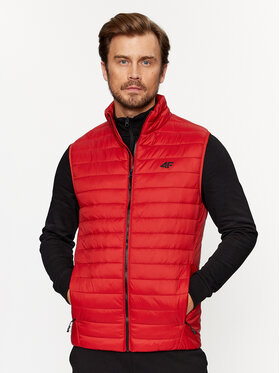 4F 4F Weste 4FAW23TVESM062 Rot Regular Fit