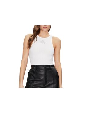 Guess Active Guess Active Top Maglia ss dalila sangallo r Biały Regular Fit