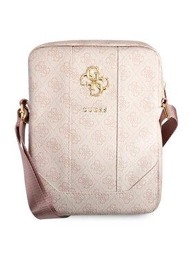 Guess Guess Torba na laptopa 4G Big Metal Logo Różowy