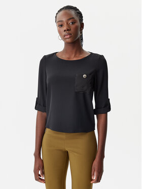 Rinascimento Rinascimento Bluză CFC0122605003 Negru Regular Fit