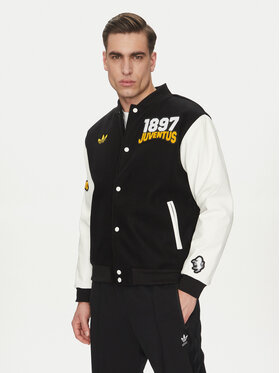 adidas adidas Bomberjacke Juventus VRCT JF0451 Schwarz Loose Fit