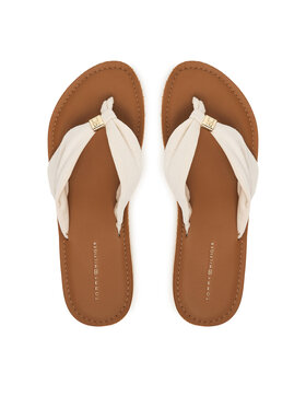 Tommy Hilfiger Tommy Hilfiger Japonki Th Ltr Footbed Summer Sandal FW0FW09194 Écru