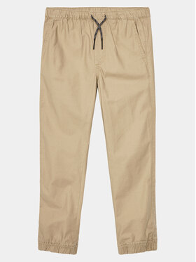 Gap Gap Штани з тканини 707988-03 Бежевий Regular Fit